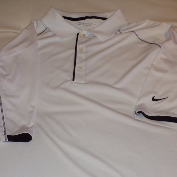 Nike Dry Fit Men's Golf Shirt Short Sleeve - Picture 4 of 8